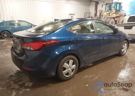 2016 Hyundai Elantra Se из США, поврежденный, VIN 5NPDH4AE5GH762426